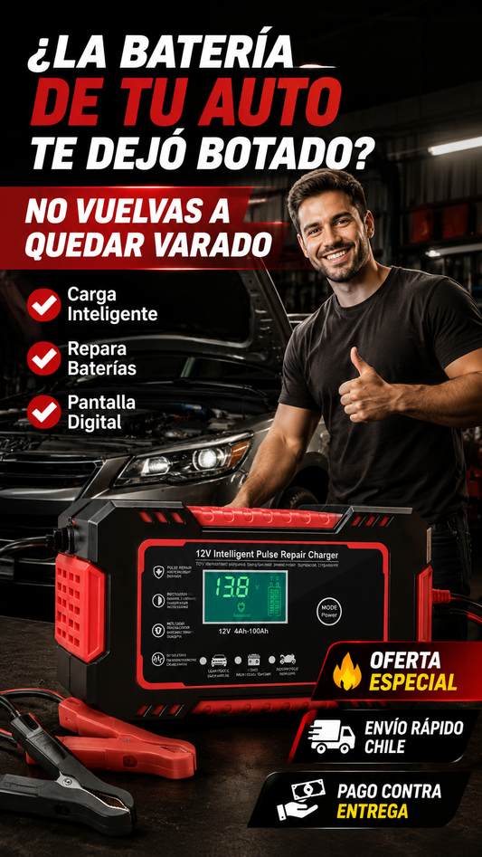 CARGADOR REPARADOR DE BATERIAS PARA AUTO