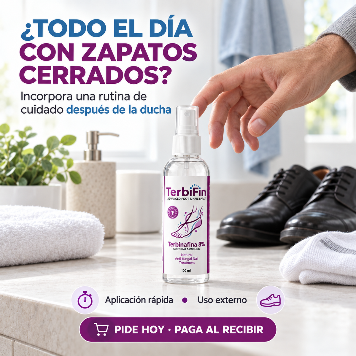 TerbiFin Fresh - Cuidado diario para pies y uñas